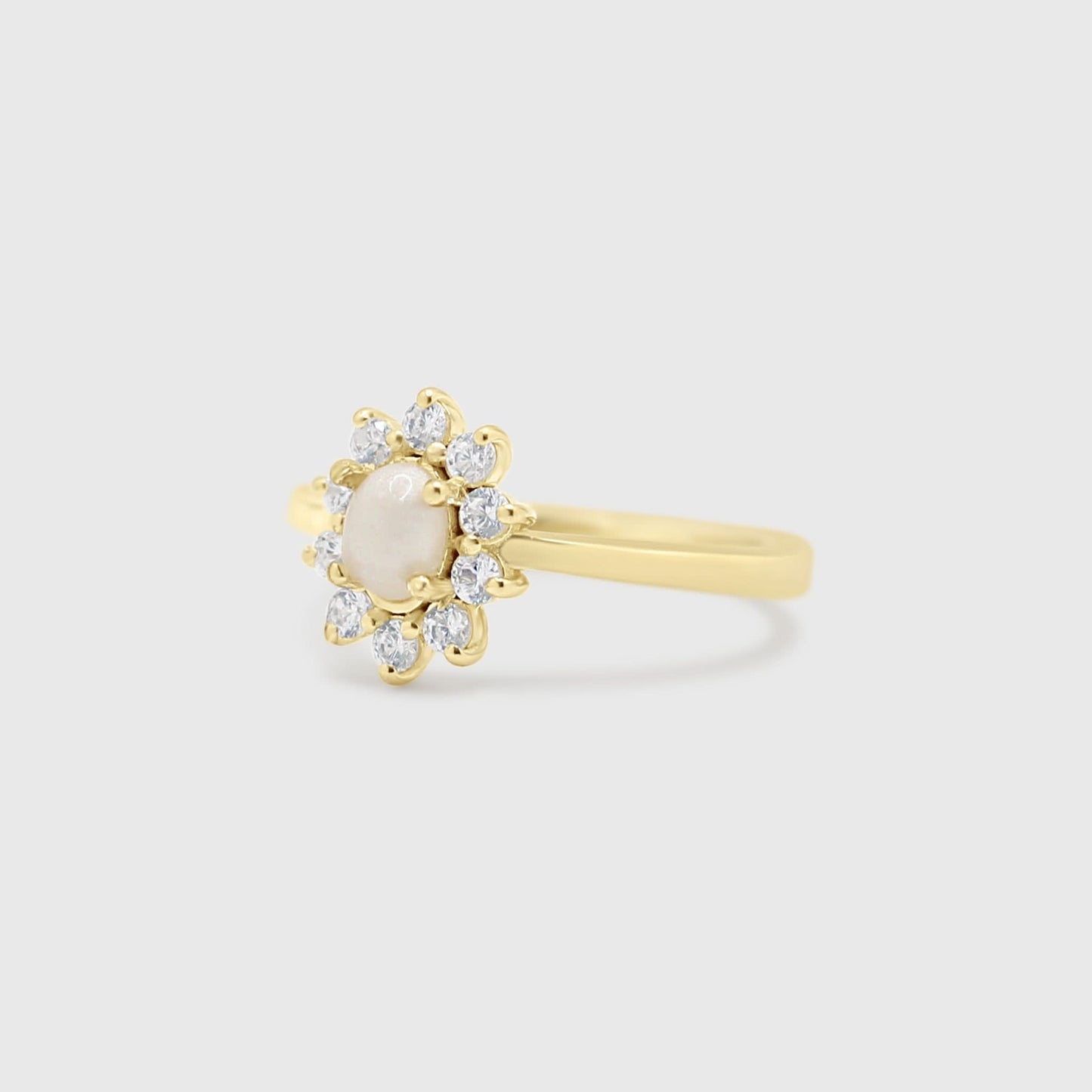 Halo Gem Ring