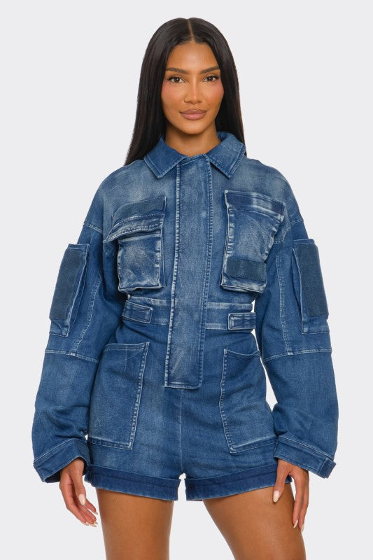 PLUS SIZE City Command Romper