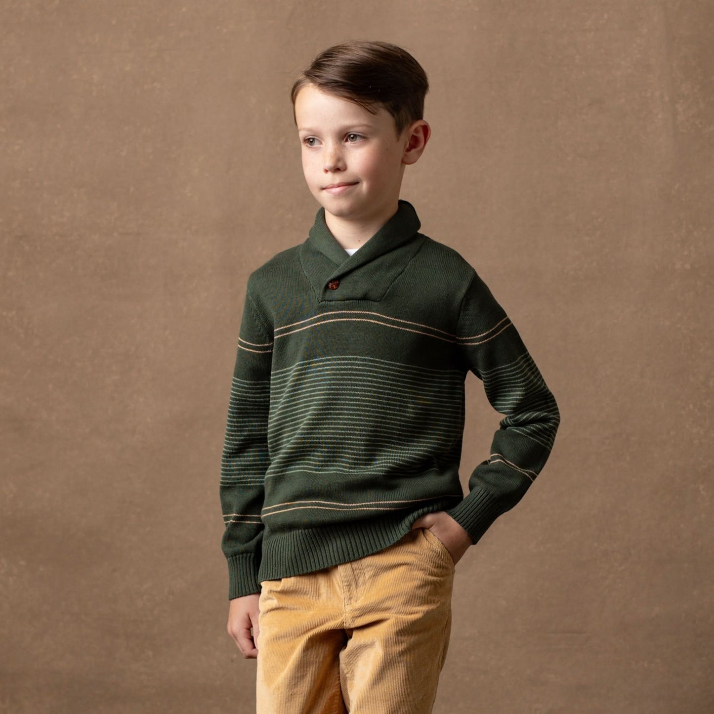 Organic Shawl Collar Sweater - Baby