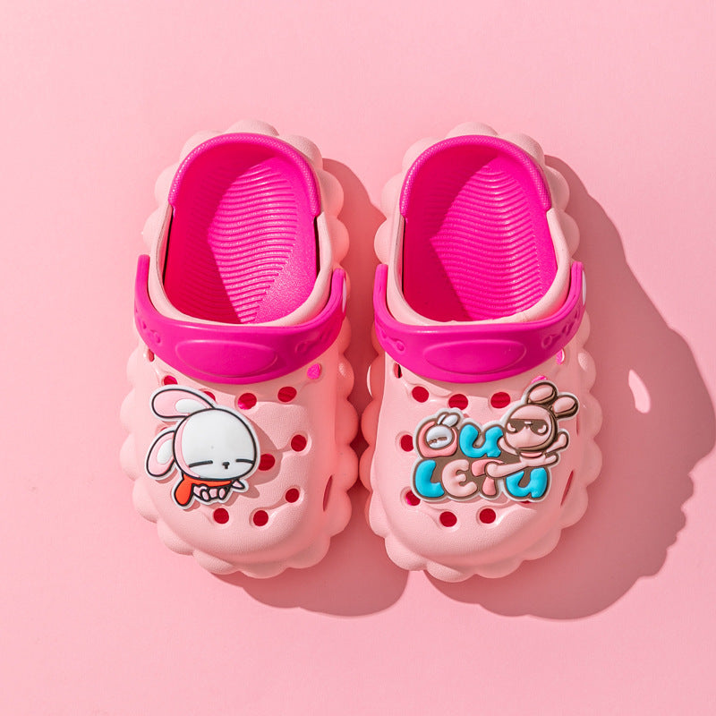 New Children's Hole Shoes Baby Children's Shoes Boys And Girls Summer Cute Outer Wear Toddler Soft Bottom Sandals And Slippers