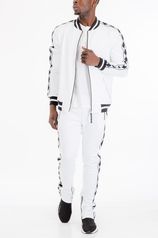 Men's Diamond Tape 2 piece Track Suit