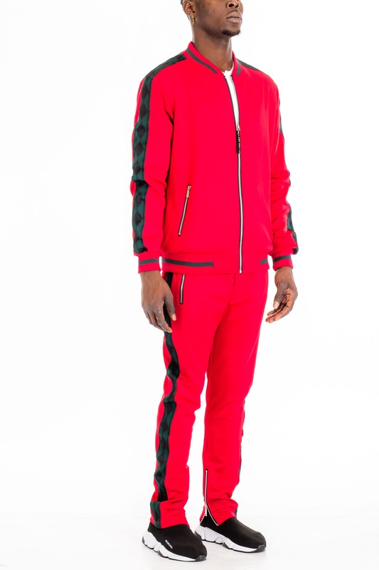 Men's Diamond Tape 2 piece Track Suit