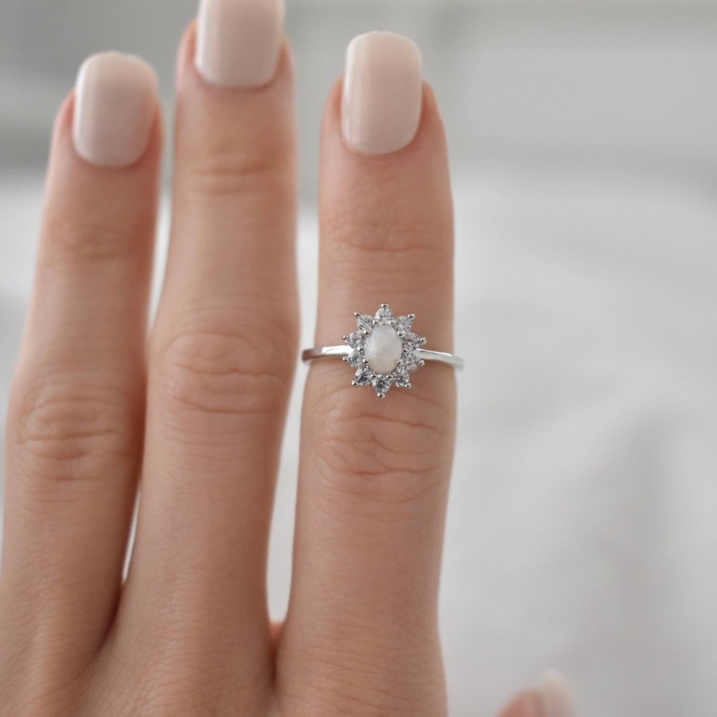 Halo Gem Ring