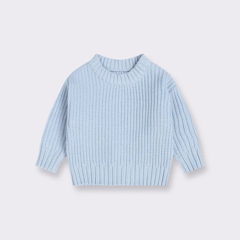Baby Boys Girls Children Autumn And Winter Loose Knitted Coat Sweater - # BOAA111010001