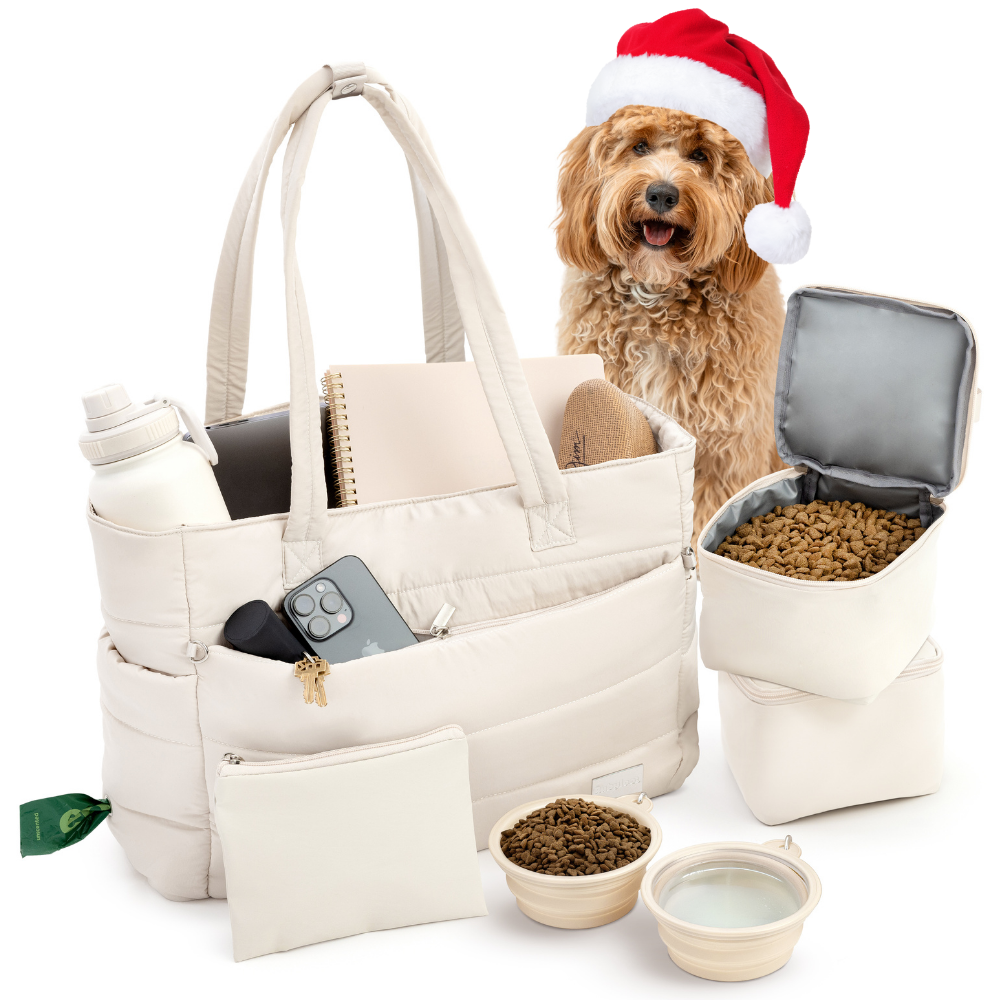 Puffer Dog Travel Bag for Dog Moms