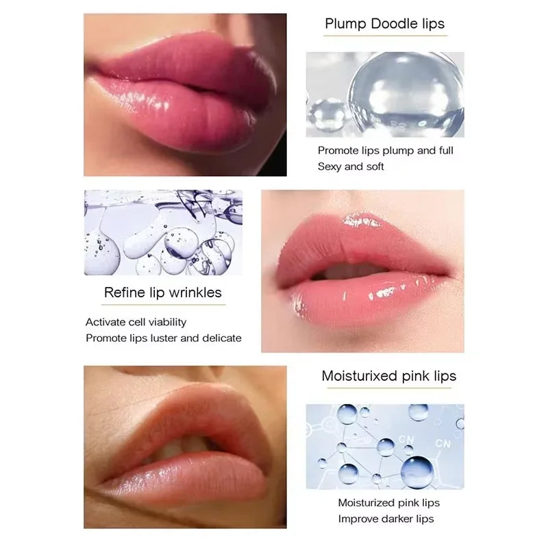 Instant Volumising Lip Plumper Oil Lip Enhancer Lip Gloss Plumping Serum Moisturizing Anti-Wrinkle Lipstick Sexy Lip Care Makeup