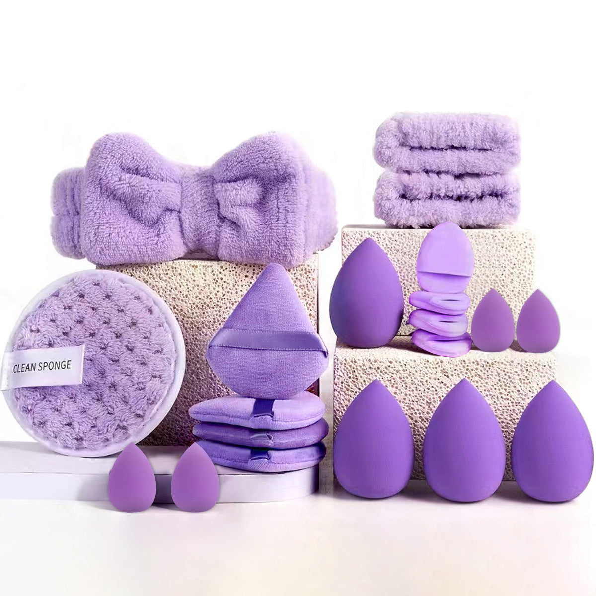 40pcs  Beauty Tools Major Combination Suit Face Wash Makeup Full Set