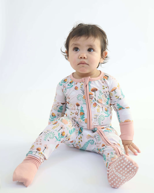 Bamboo Zipp Jammies - Fern  🌿