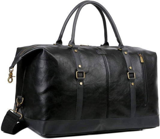 Leather Travel Duffel Bag – Vintage Carry-On Weekender