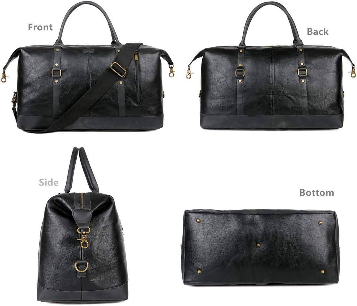 Leather Travel Duffel Bag – Vintage Carry-On Weekender