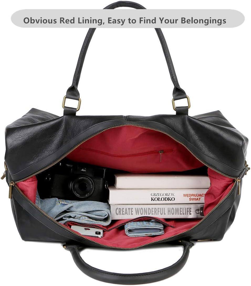 Leather Travel Duffel Bag – Vintage Carry-On Weekender