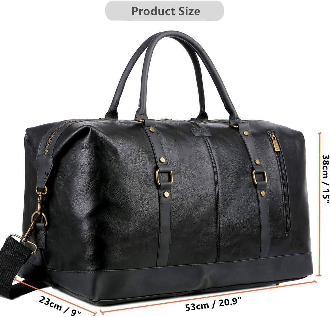 Leather Travel Duffel Bag – Vintage Carry-On Weekender