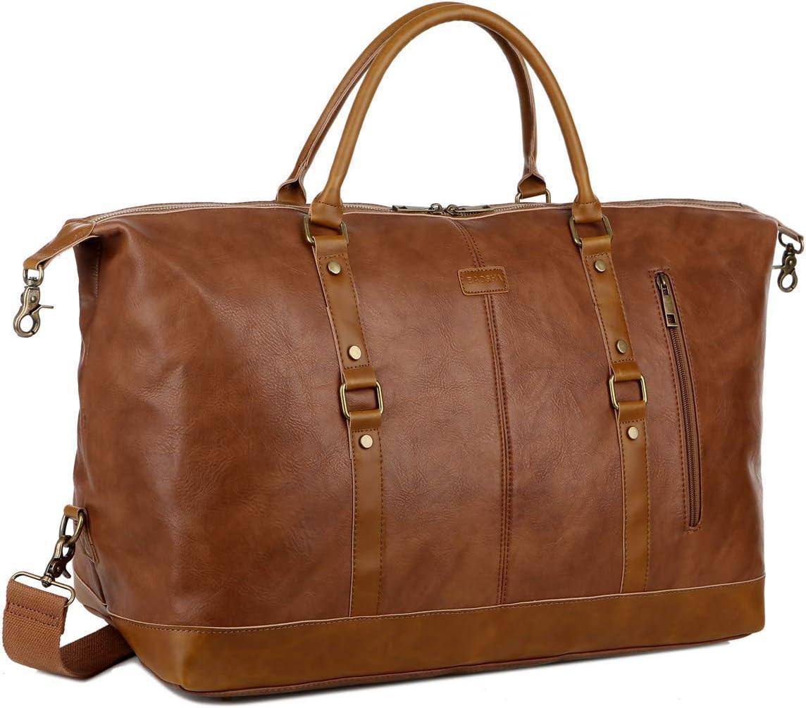 Leather Travel Duffel Bag – Vintage Carry-On Weekender